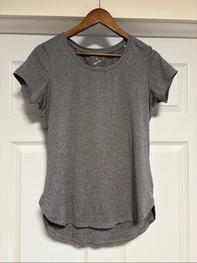 Asics Women's Heather Gray Short Sleeve Scoop Tee
